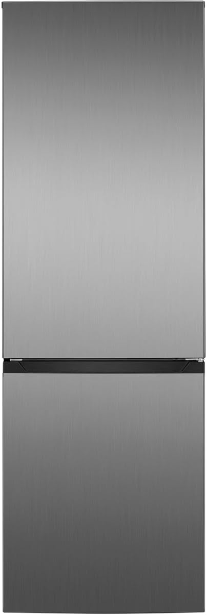 Bomann® XXL Kühlschrank mit Gefrierfach 186cm | 60cm breit | Kühlschrank mit Gefrierfach freistehend | Kühlgefrierkombi 4 Ablagen | Türanschlag wechselbar | 40db | Refrigerator KG 7357 inox