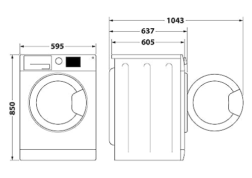 Bauknecht WAM 814 A Waschmaschine Frontlader/8kg/Energieeffizienzklasse A/Kurz 45/Anti-Allergie-Programm/Wolleprogramm/Kurz 30/Startzeitvorwahl/AutoClean/Flecken 40°