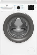 Beko BM3WFOE841PSA freistehende Waschmaschine, Waschvollautomat, 8 kg, Schleuderwahl 1400 U/min, AddXtra, SteamCure, Coldwash Wasser-& Zeitersparnis, Weiß