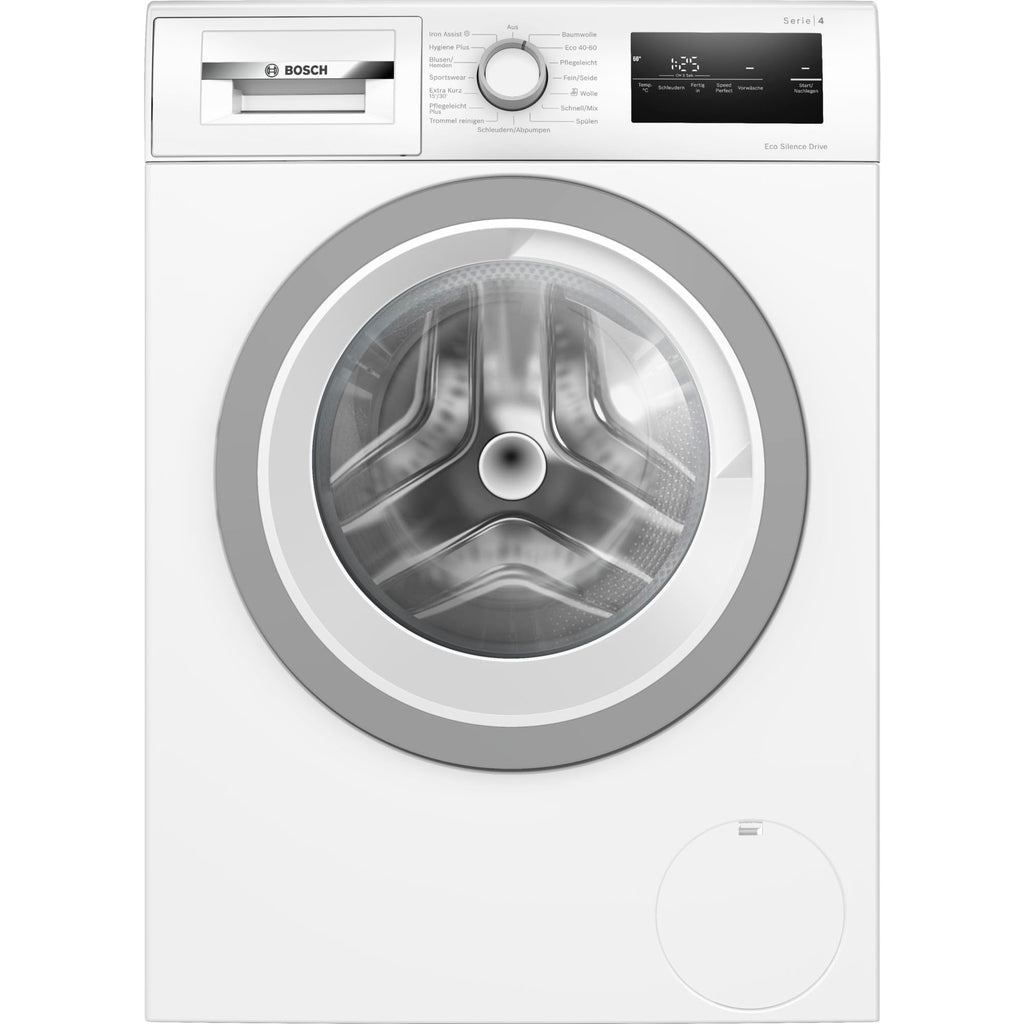 Bosch WUU28T71, Stiftung Warentest Testsieger*, Serie 6 Waschmaschine 8 kg, Unterbaufähig, 1400 UpM, Beladungserkennung, Hygiene Plus, Nachlegefunktion, Frontlader, LED Display, Schontrommel, AquaStop