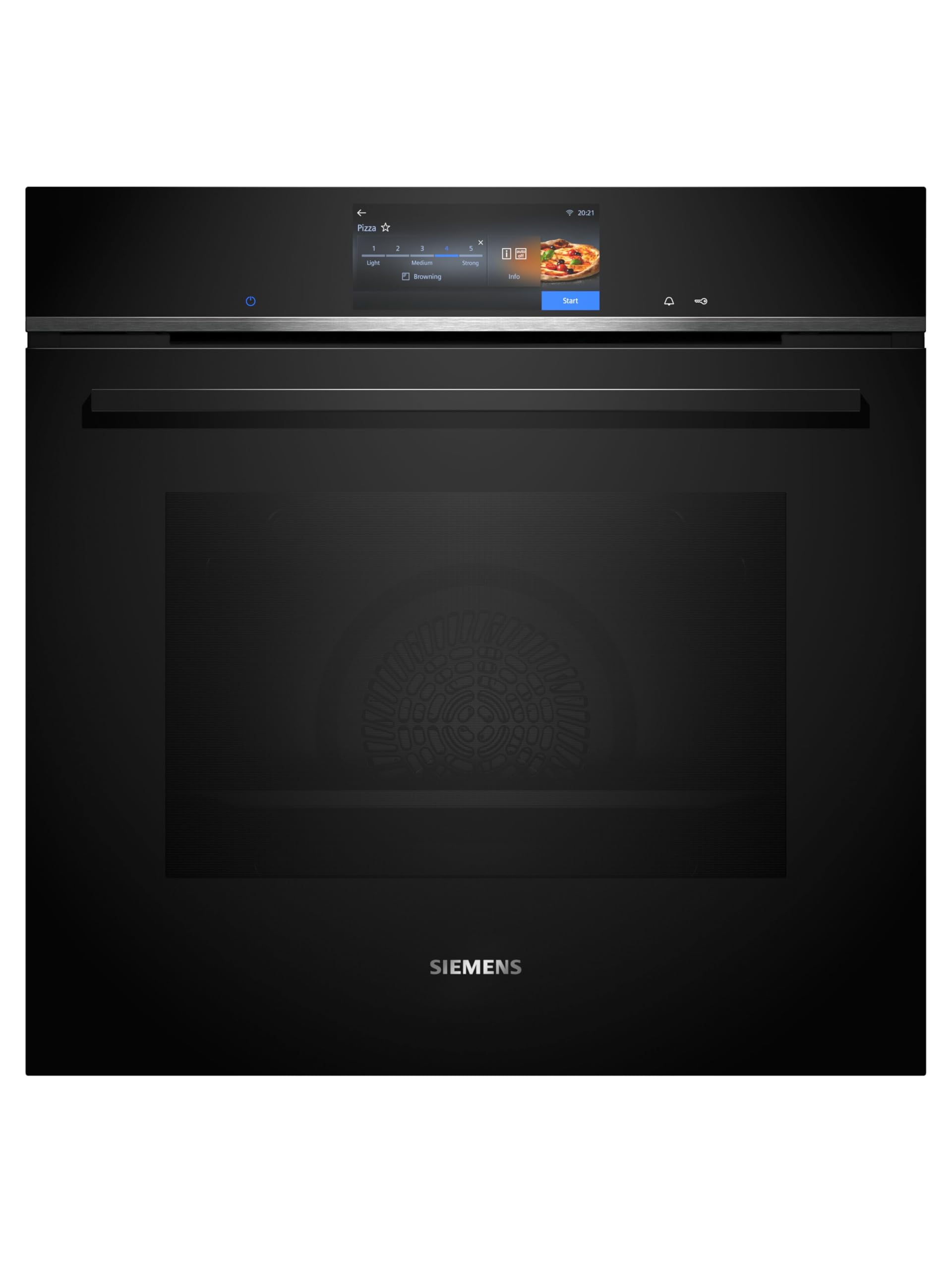 Siemens HB774G1B1, Stiftung Warentest Testsieger*, iQ700 Smarter Einbau-Backofen 60x60 cm, Made in Germany, activeClean Pyrolyse & humidClean Hydrolyse, Air Fry, Automatikprogramme, Touchscreen