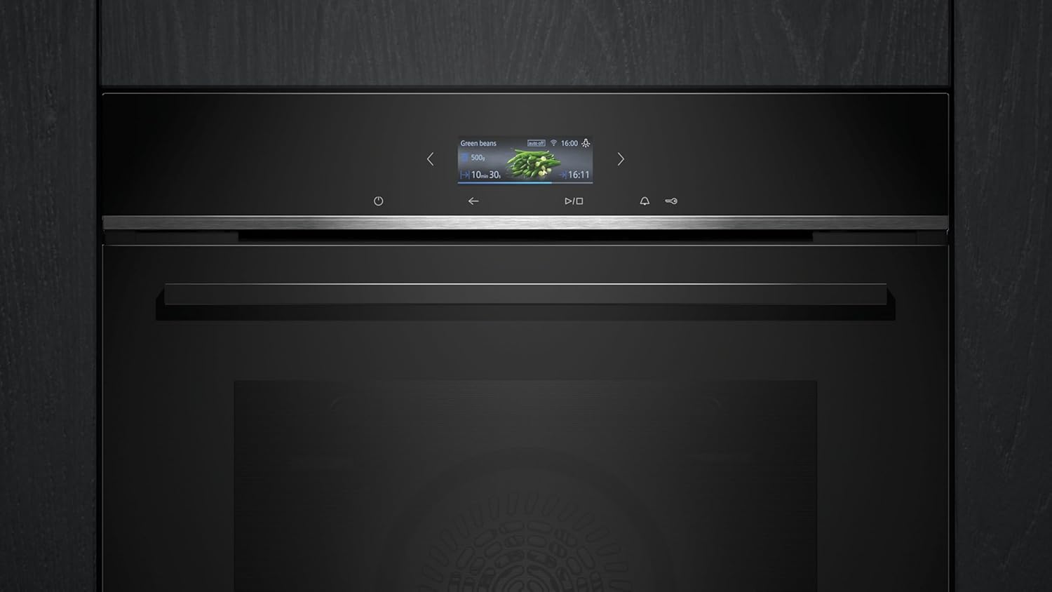 Siemens HB774G1B1, Stiftung Warentest Testsieger*, iQ700 Smarter Einbau-Backofen 60x60 cm, Made in Germany, activeClean Pyrolyse & humidClean Hydrolyse, Air Fry, Automatikprogramme, Touchscreen