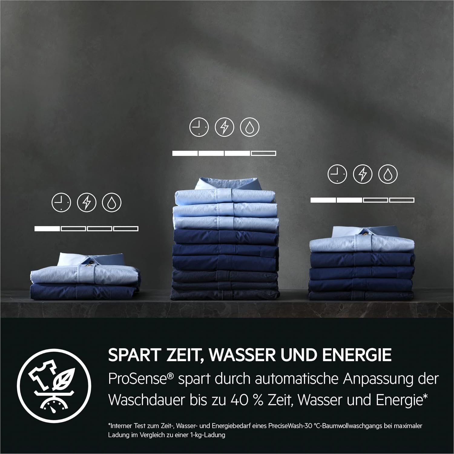 AEG Waschmaschine 9kg Serie 7000 ProSteam - Dampf-Programm – Weniger Bügeln & Mehr Frische, UniversalDose-Schublade für jedes Waschmittel bes. Effektiv für PODS, Mengenautomatik, 1600U/min, LR7EA75690