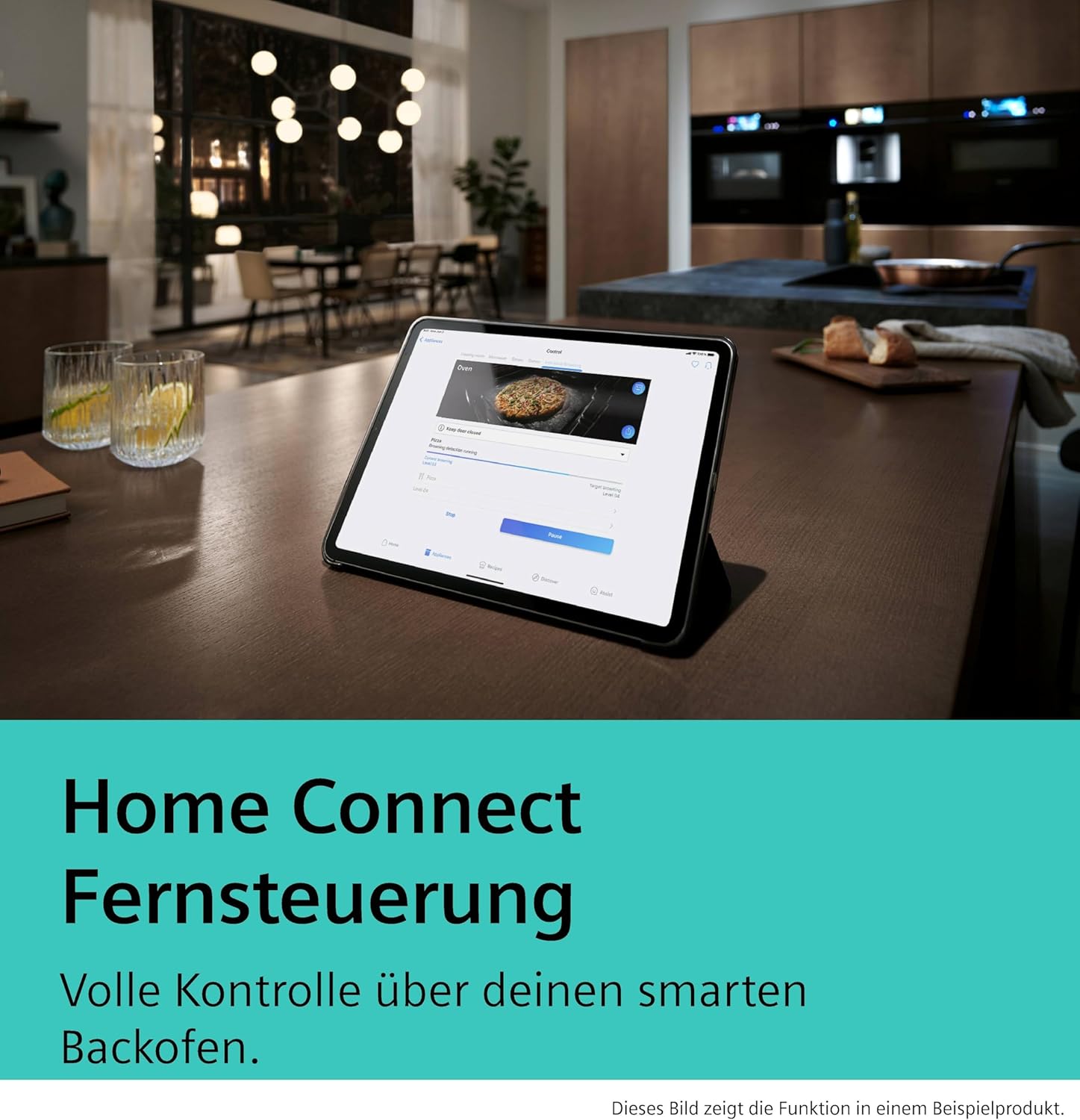 Siemens HB774G1B1, Stiftung Warentest Testsieger*, iQ700 Smarter Einbau-Backofen 60x60 cm, Made in Germany, activeClean Pyrolyse & humidClean Hydrolyse, Air Fry, Automatikprogramme, Touchscreen