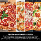 Ninja Artisan Outdoor-Pizzaofen und Heißluftfritteuse, 4 Funktionen: Pizza, Air Fry, Bake, Prove, 5 Pizzaeinst., mit 30 cm Pizzastein, Pizzaschale, Backblech, Heißluft-Fritteusen-Korb, Grau MO201EU